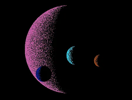 Planets with points - CodePen
